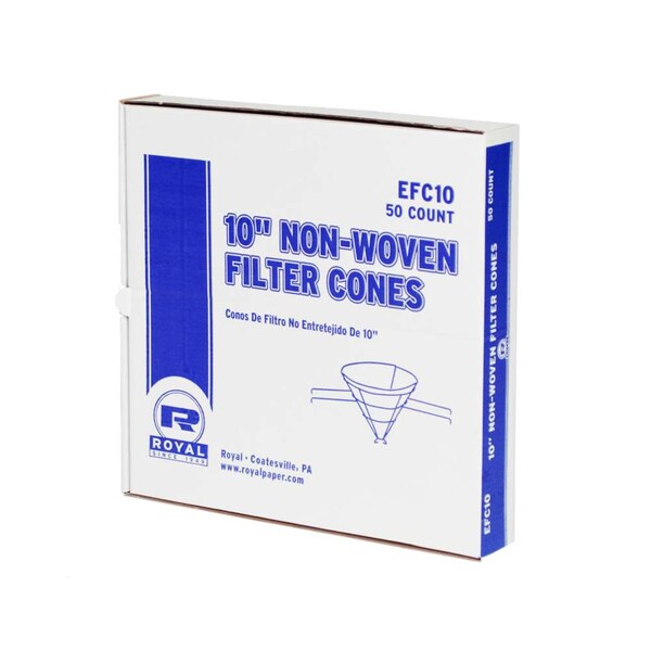 Amercareroyal Royal 10" Econoline Non Woven Filter Cones, PK500 - EFC10