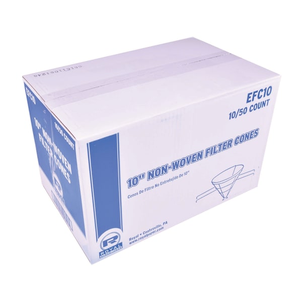Amercareroyal Royal 10" Econoline Non Woven Filter Cones, PK500 - EFC10