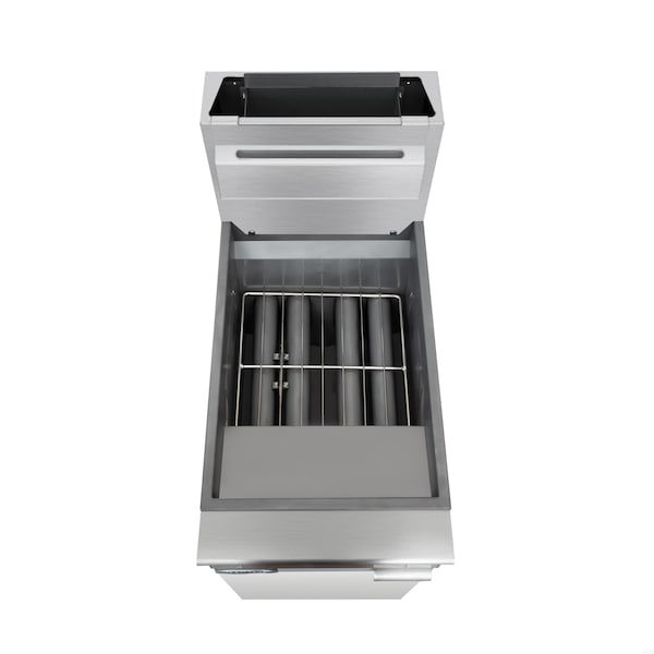 Koolmore 50 lb. Floor Standing Liquid Propane Commercial Fryer w/ 120,000 BTU in Stainless-Steel ETL Listed - KM-FDF50-LP