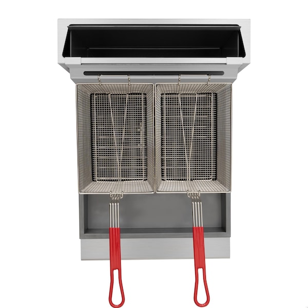 Koolmore 75 lb. Floor Standing Natural Gas Commercial Fryer with 150,000 BTU in Stainless-Steel, ETL Listed - KM-FDF75-NG