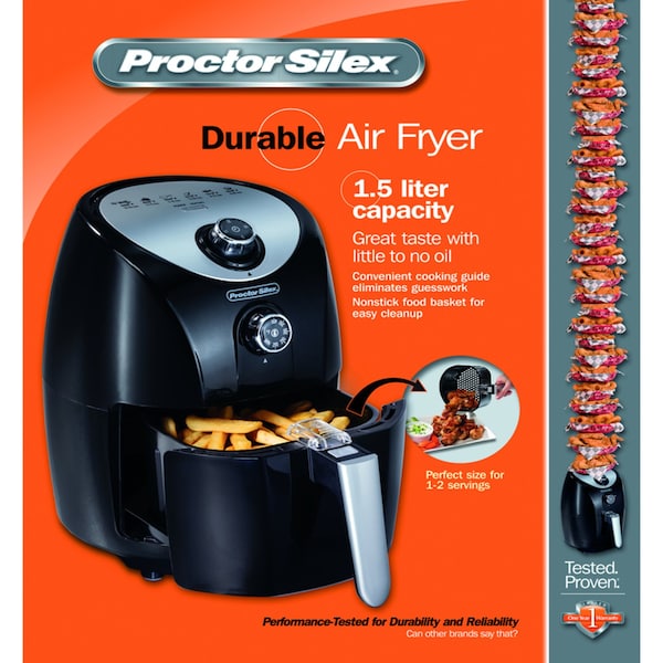 Proctor-Silex Proctor Silex Black 1.5 L Programmable Air Fryer - 35055