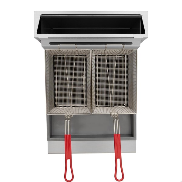 Koolmore 75 lb. Floor Standing Liquid Propane Commercial Fryer w/ 150,000 BTU in Stainless-Steel ETL Listed - KM-FDF75-LP