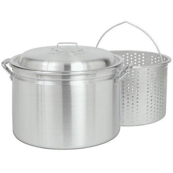 Bayou Classic Bayou Classic 4034  34-Qt. Fryer- Steamer with Lid and Basket - Aluminum - 4034