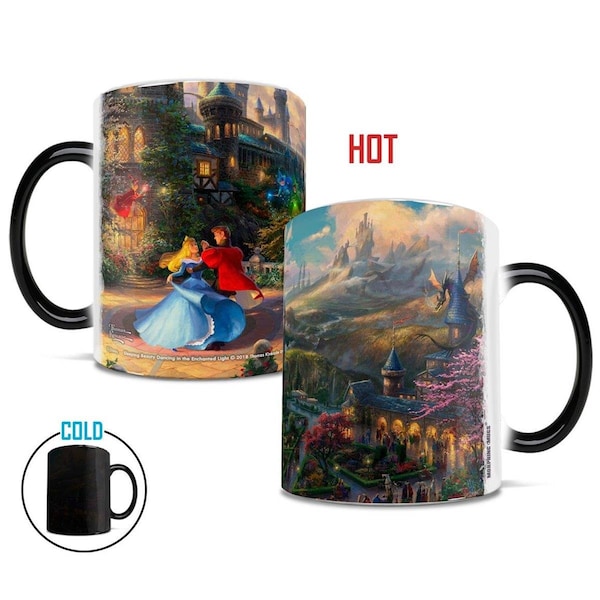 Trend Setters Thomas Kinkade Sleeping Beauty Dancing in the Enchanted Light Morphing Heat-Sensitive Mug - TR127203