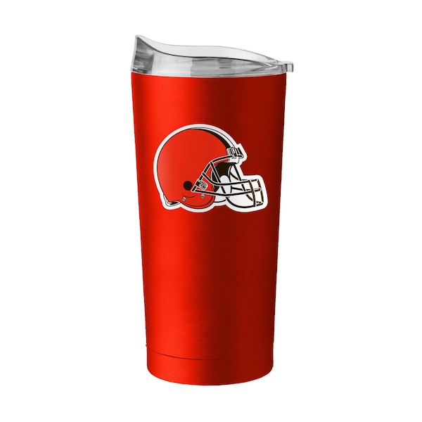 Logo Brands Cleveland Browns 20oz Flipside Powder Coat Tumbler - 608-S20PT-34