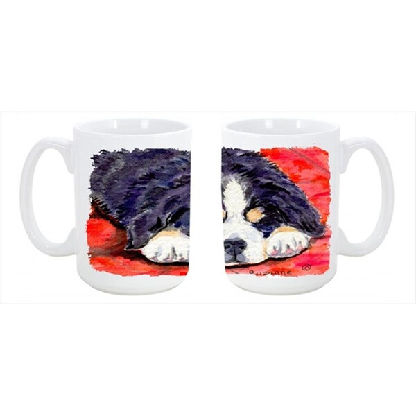 Carolines Treasures Bernese Mountain Dog Dishwasher Safe Microwavable Ceramic Coffee Mug 15 oz. - SS8828CM15
