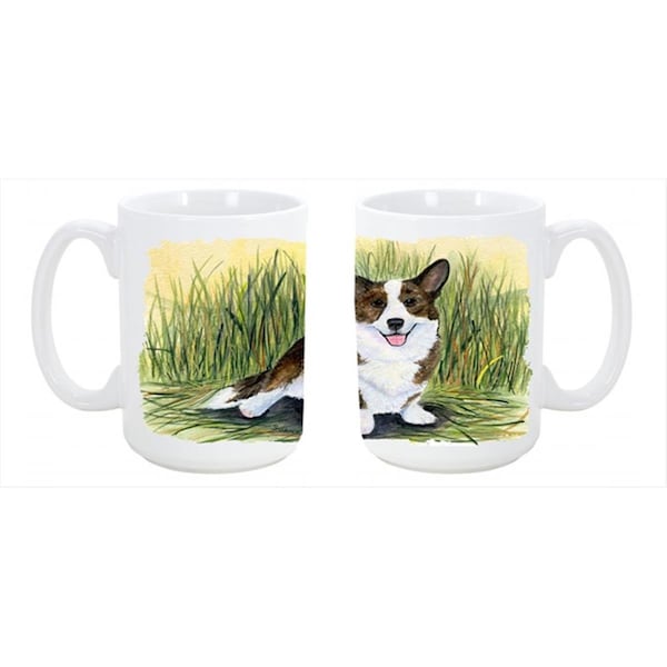 Carolines Treasures Corgi Dishwasher Safe Microwavable Ceramic Coffee Mug 15 oz. - SS8004CM15