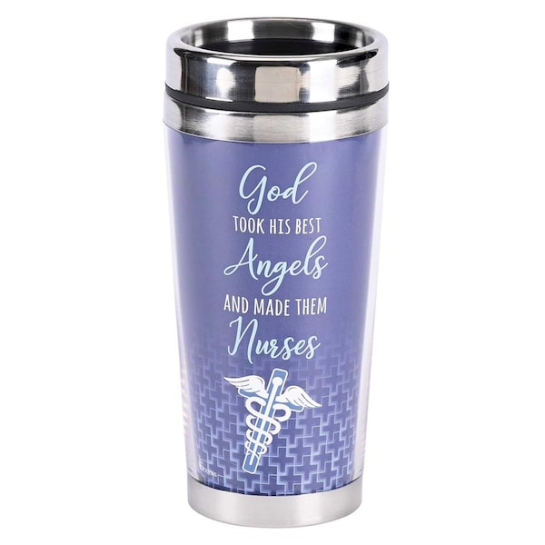 Dicksons 16 oz Nurse God Took His Best Travel Mug, Multi Color - One Size - SSMUG-325