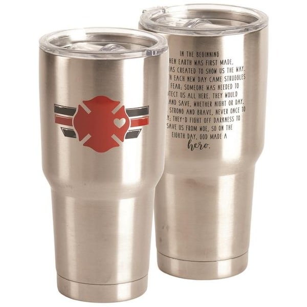 Dicksons Dicksons SSTUM-69 30 oz Tumbler Fire Fighter Stainless Steel - SSTUM-69