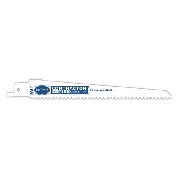 Century Drill & Tool 6" L x Metal, Wood Cutting Contractor Bi-Metal Recip Blade, 6Vtx6 in - 07601