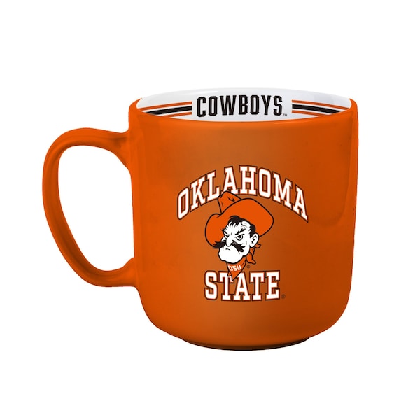 Logo Brands OK State 15oz Stripe Mug - 193-C15SM