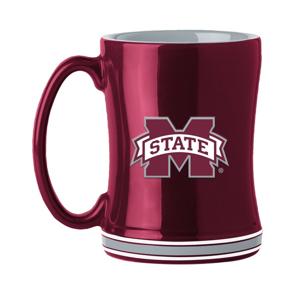 Logo Brands Mississippi State 14oz Relief Mug - 177-C14RM