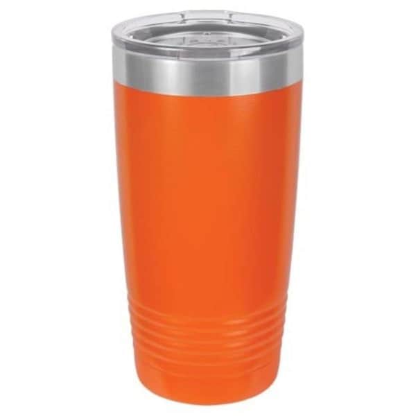 Anales 20 oz Stainless Steel Polar Camel Tumblers with Lid; Orange - AN2803573