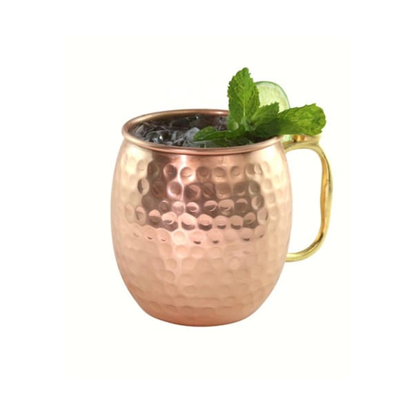 Zees Creations 30 oz Moscow Mule Copper Mug with Brass Handle &amp; Thumb Rest - AC6005