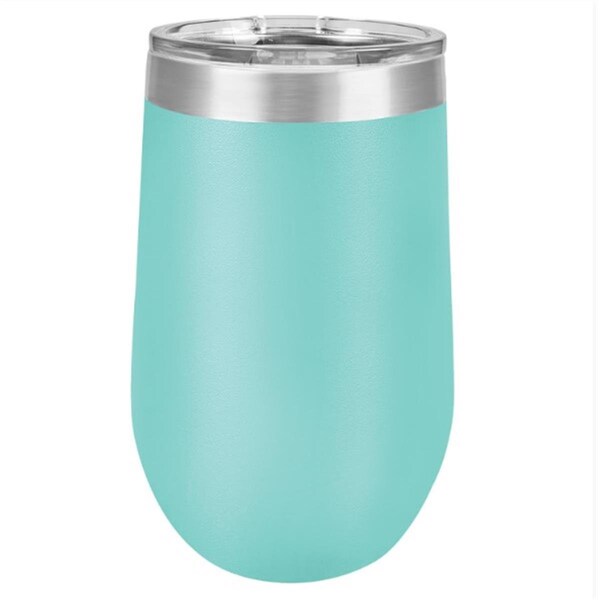 Anales 16 oz Stainless Steel Polar Camel Stemless Tumblers; Teal - AN2810804