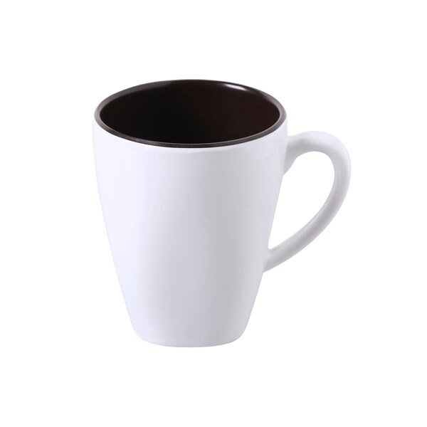 Yanco 10 oz Two-Tone Mug - 3.25 x 4 in., 24PK - PT-9110