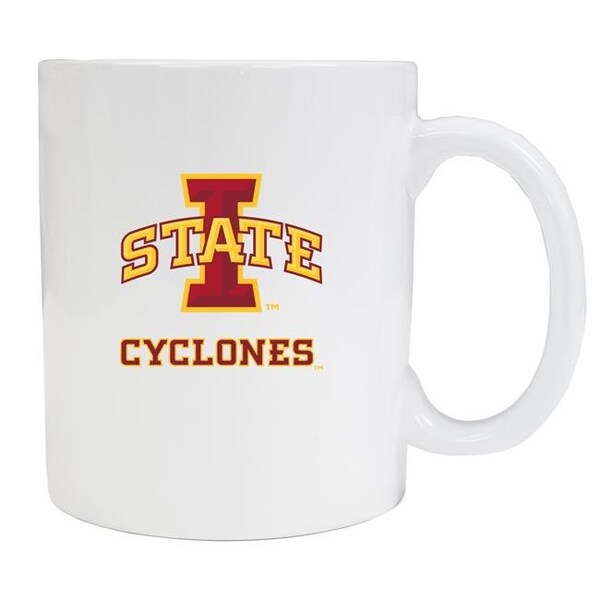 R & R Imports R & R Imports MUG2-C-IAS19 W Iowa State Cyclones White Ceramic Coffee Mug - Pack of 2 - MUG2-C-IAS19 W