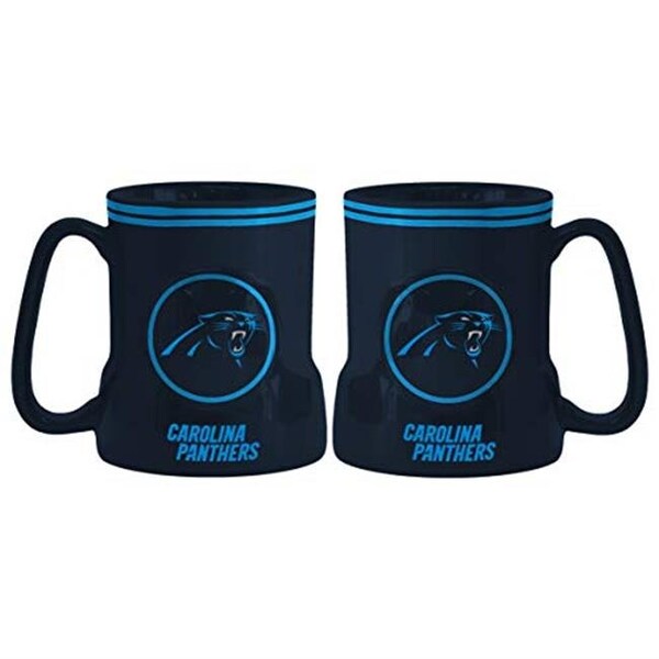 Caseys Caseys 4675710382 18 oz Carolina Panthers Coffee Mug Game Time Style - 4675710382