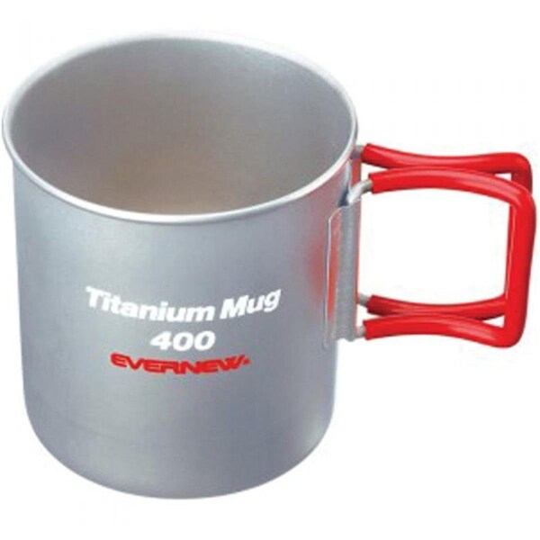 Evernew 2.0 400FH Lightweight Titanium Mugs with Folding Handles - 811032