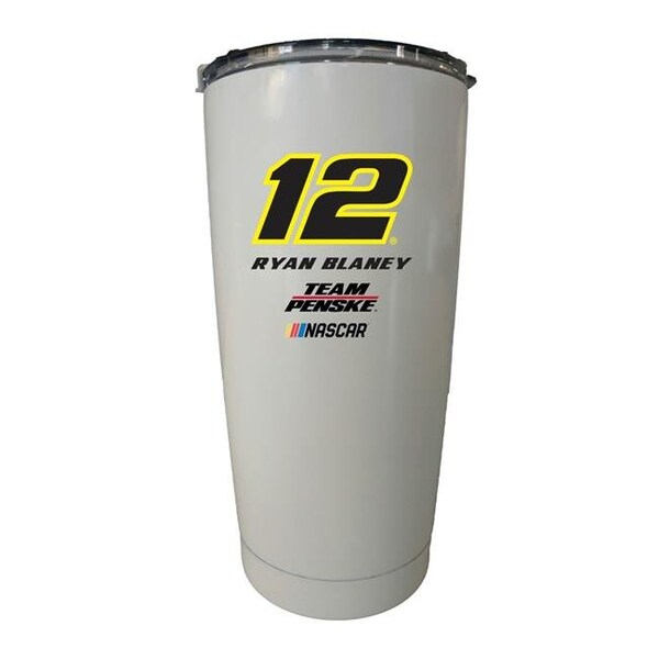 R & R Imports R & R Imports ITBS-N-RB20 Ryan Blaney No.20 Insulated Tumbler Straight - White - ITBS-N-RB20