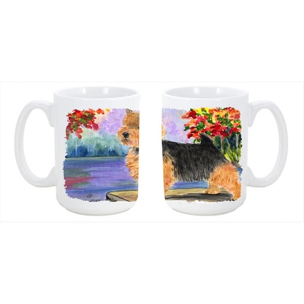 Carolines Treasures Norwich Terrier Dishwasher Safe Microwavable Ceramic Coffee Mug 15 oz. - SS8054CM15