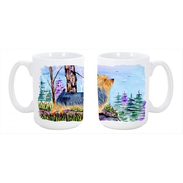 Carolines Treasures Norwich Terrier Dishwasher Safe Microwavable Ceramic Coffee Mug 15 oz. - SS8678CM15