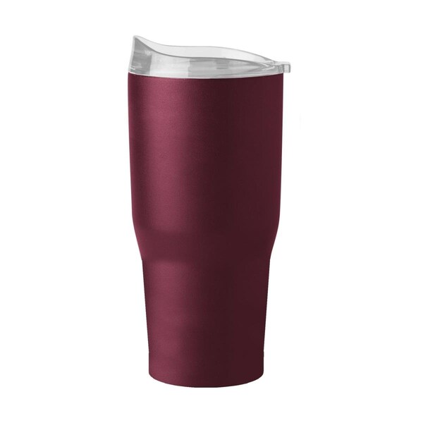 Logo Chair 30 oz Plain Maroon Powder Coat Tumbler - 001-S30PT-MRN