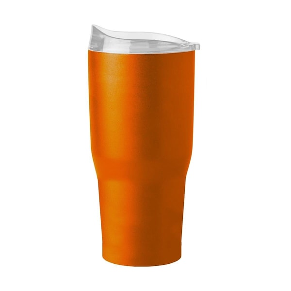 Moment-In-Time 30 oz Plain Orange Powder Coat Tumbler - MO3042320