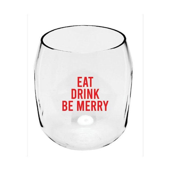 Zees Creation Eat Drink & Be Merry EverDrinkware Wine Tumbler - ED1001-XM8