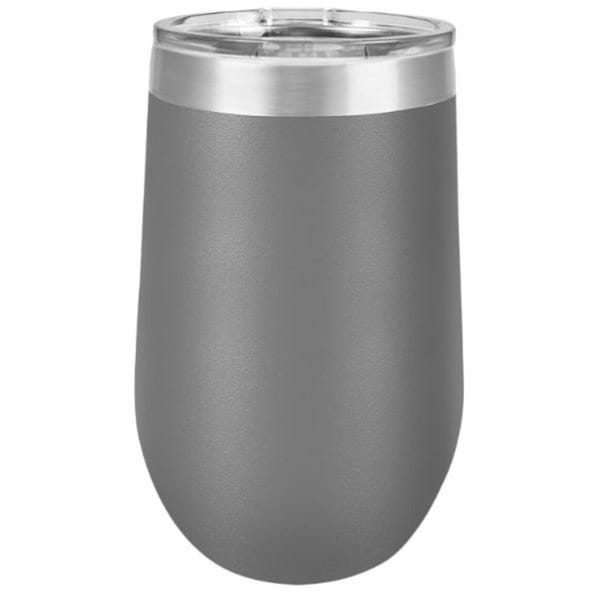 Anales 16 oz Stainless Steel Polar Camel Stemless Tumblers; Dark Grey - AN2803567