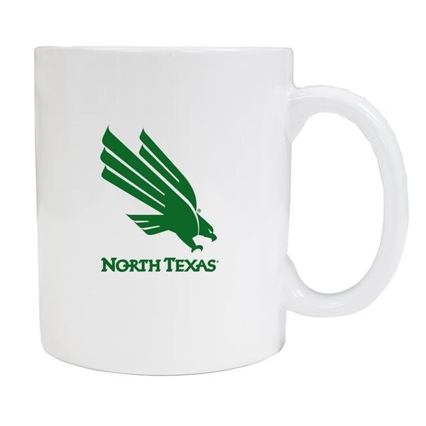 R & R Imports R & R Imports MUG2-C-NTX19 W North Texas White Ceramic Coffee Mug - Pack of 2 - MUG2-C-NTX19 W