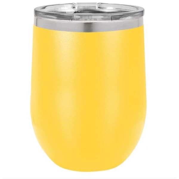 Anales 12 oz Stainless Steel Polar Camel Stemless Wine Tumbler; Yellow - AN2807731