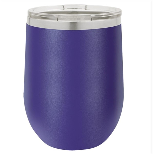 Anales 12 oz Stainless Steel Polar Camel Stemless Wine Tumbler; Purple - AN2804219