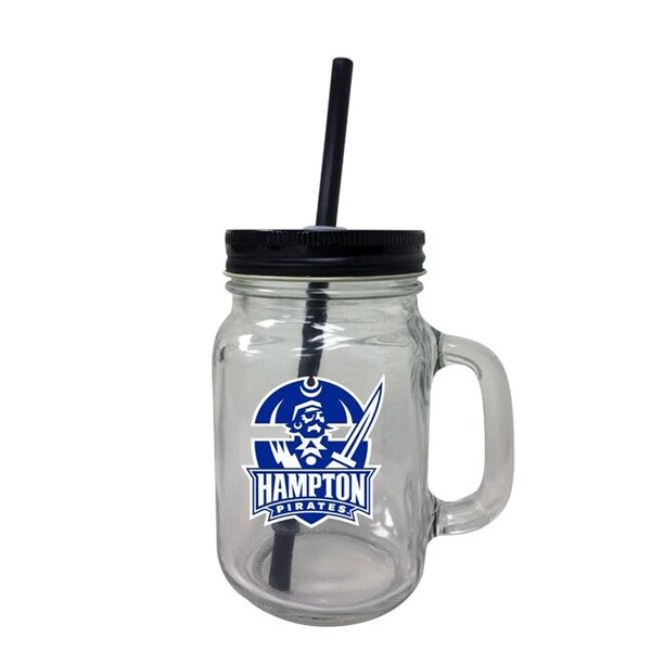 R & R Imports R & R Imports TBM-C-HAMP19 16 oz Hampton University Mason Jar Tumbler - TBM-C-HAMP19