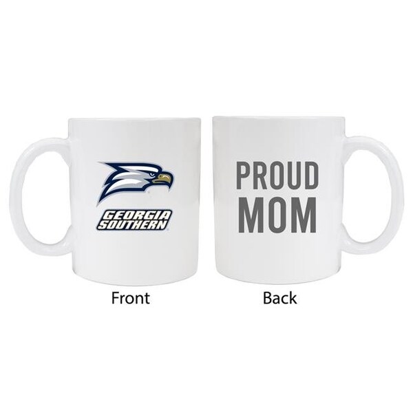 R & R Imports R & R Imports MUG-C-GES20 WMOM Georgia Southern Eagles Proud Mom White Ceramic Coffee Mug - MUG-C-GES20 WMOM