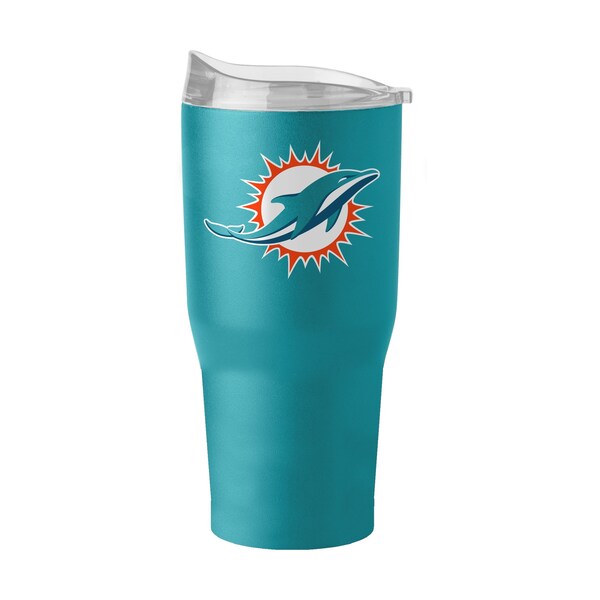 Logo Brands Miami Dolphins 30oz Flipside Powder Coat Tumbler - 617-S30PT-34