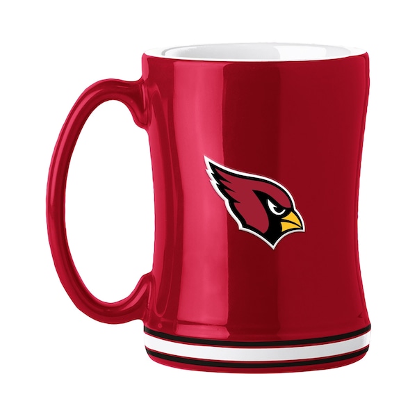 Logo Brands Arizona Cardinals 14oz Relief Mug - 601-C14RM