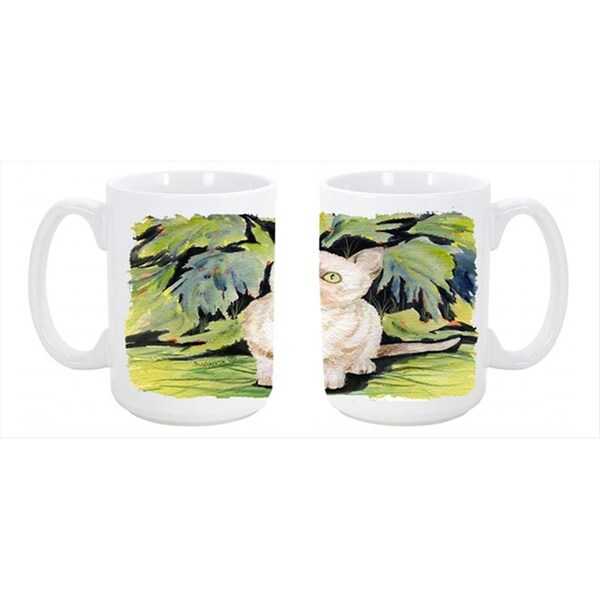 Carolines Treasures Cat - Burmese Dishwasher Safe Microwavable Ceramic Coffee Mug 15 oz. - SS8265CM15