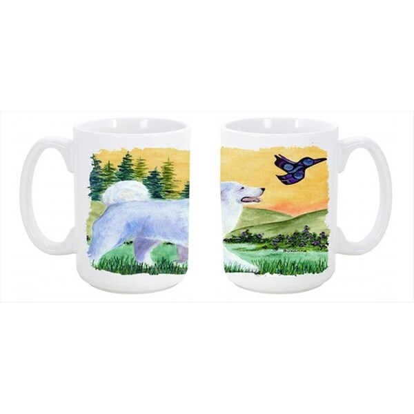 Carolines Treasures Great Pyrenees Dishwasher Safe Microwavable Ceramic Coffee Mug 15 oz. - SS8241CM15