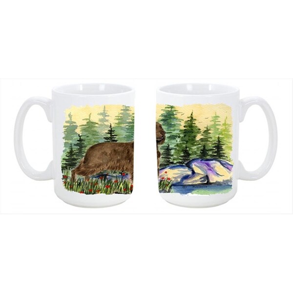Carolines Treasures Field Spaniel Dishwasher Safe Microwavable Ceramic Coffee Mug 15 oz. - SS8131CM15