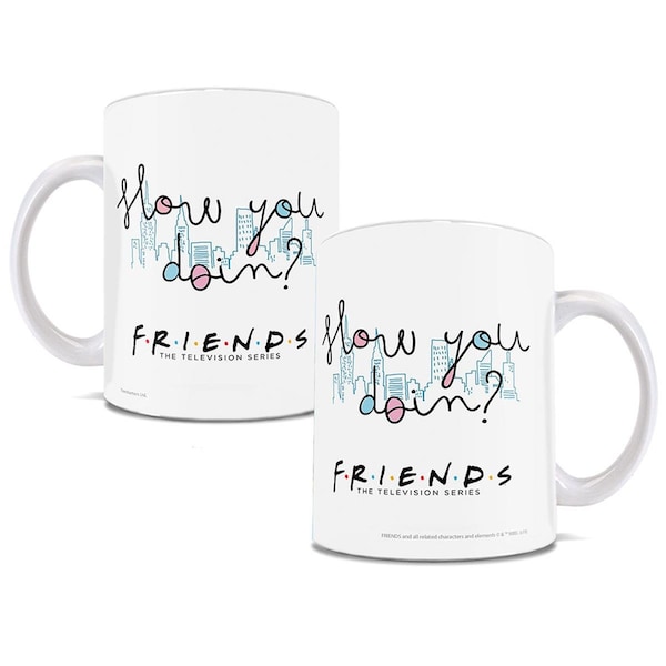 Trend Setters Friends How You Doin Ceramic Mug, White - TR127252