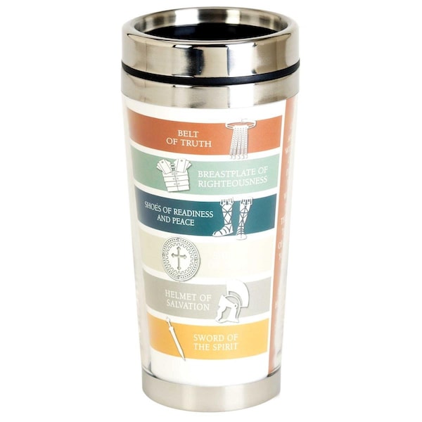 Dicksons 16 oz Unisex Full Armor of God Travel Mug, Multi Color - One Size - SSMUG-334