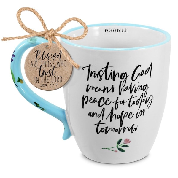 Dicksons 19 oz Trusting God Peace Hope Coffee Mug, Multi Color - One Size - 18468