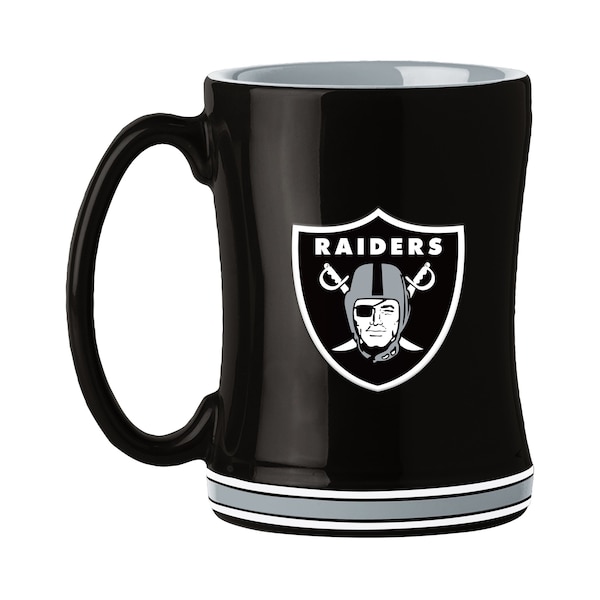 Logo Brands Las Vegas Raiders 14oz Relief Mug - 623-C14RM