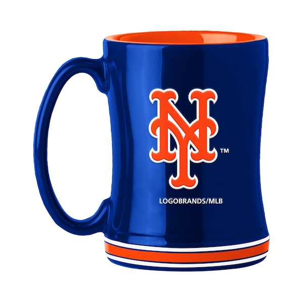 Logo Brands New York Mets 14oz Relief Mug - 519-C14RM