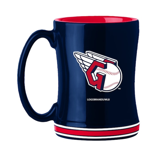 Logo Brands Cleveland Guardians 14oz Relief Mug - 509-C14RM