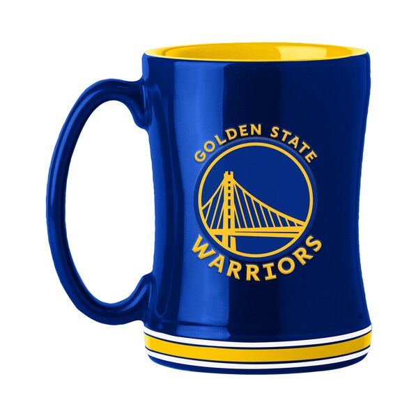 Logo Brands Golden State Warriors 14oz Relief Mug - 709-C14RM