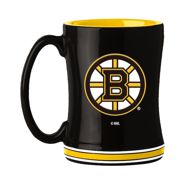 Logo Brands Boston Bruins 14oz Relief Mug - 803-C14RM