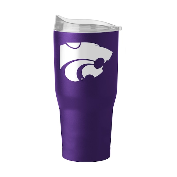 Logo Brands Kansas State 30oz Flipside Powder Coat Tumbler - 158-S30PT-34