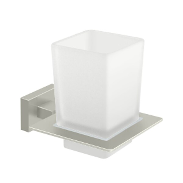 Deltana Frosted Glass Tumbler Set 55D Series Satin Nickel Finish - 55D2014-15